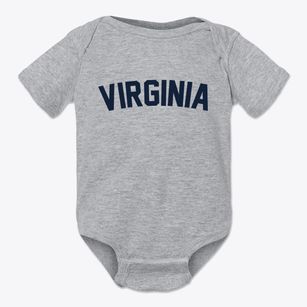 Virginia Nebraska Classic Curve Baby Onesie