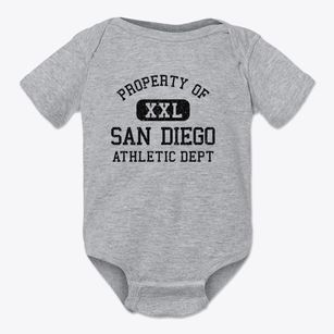 San Diego California Athletic Dept Baby Onesie