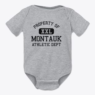Montauk New York Athletic Dept Baby Onesie