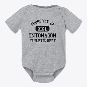 Ontonagon Michigan Athletic Dept Baby Onesie