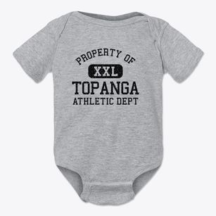 Topanga California Athletic Dept Baby Onesie