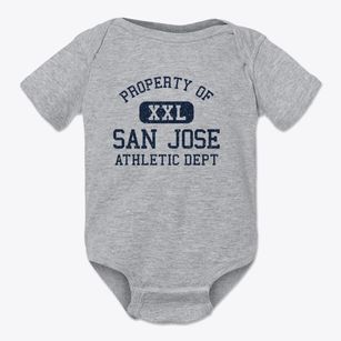 San Jose California Athletic Dept Baby Onesie