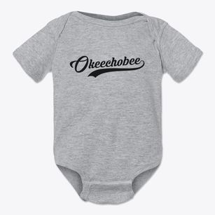 Okeechobee Florida Vintage Team Baby Onesie