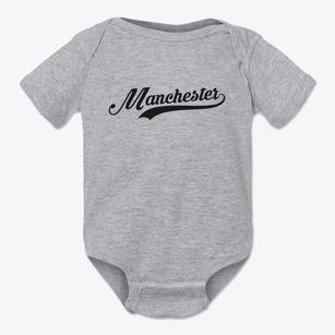 Manchester Connecticut Vintage Team Baby Onesie