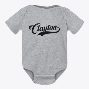 Clayton Wisconsin Vintage Team Baby Onesie