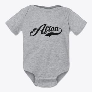 Afton Wyoming Vintage Team Baby Onesie