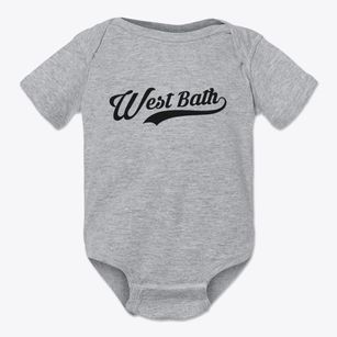 West Bath Maine Vintage Team Baby Onesie