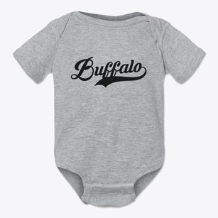Buffalo Wisconsin Vintage Team Baby Onesie
