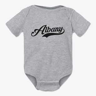 Albany Vermont Vintage Team Baby Onesie