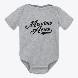 Meadow Acres Wyoming Vintage Team Baby Onesie