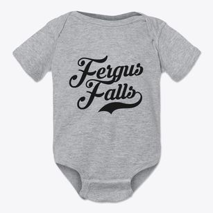 Fergus Falls Minnesota Vintage Team Baby Onesie