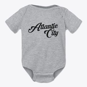 Atlantic City Wyoming Vintage Team Baby Onesie