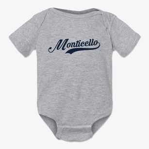 Monticello Indiana Vintage Team Baby Onesie