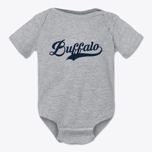Buffalo Wyoming Vintage Team Baby Onesie