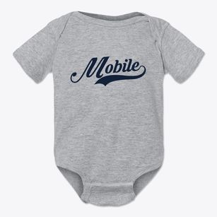 Mobile Alabama Vintage Team Baby Onesie