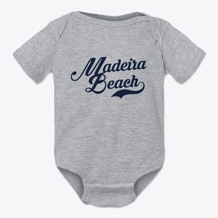 Madeira Beach Florida Vintage Team Baby Onesie