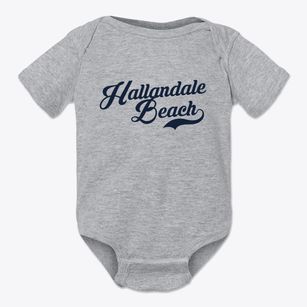 Hallandale Beach Florida Vintage Team Baby Onesie