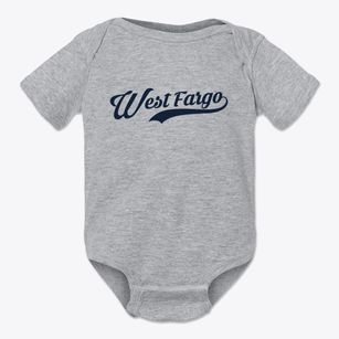 West Fargo North Dakota Vintage Team Baby Onesie