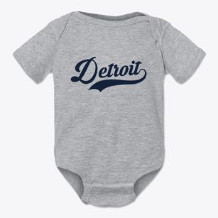 Detroit Michigan Vintage Team Baby Onesie