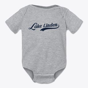 Lake Linden Michigan Vintage Team Baby Onesie