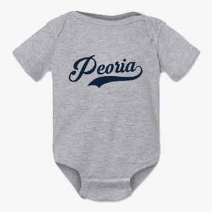 Peoria Illinois Vintage Team Baby Onesie