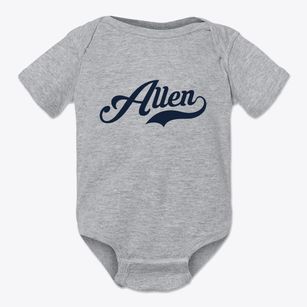 Allen Nebraska Vintage Team Baby Onesie