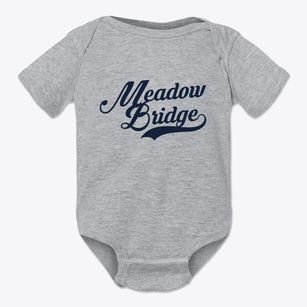 Meadow Bridge West Virginia Vintage Team Baby Onesie