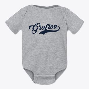 Grafton Nebraska Vintage Team Baby Onesie
