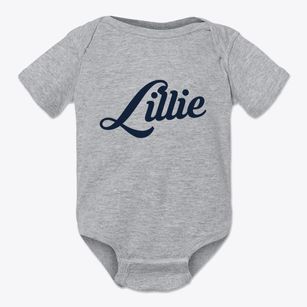 Lillie Louisiana Vintage Team Baby Onesie