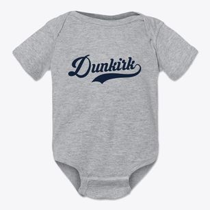 Dunkirk New York Vintage Team Baby Onesie