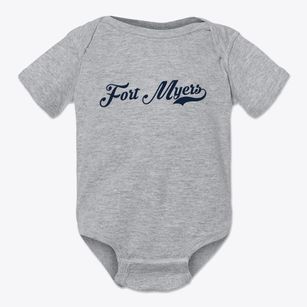 Fort Myers Florida Vintage Team Baby Onesie