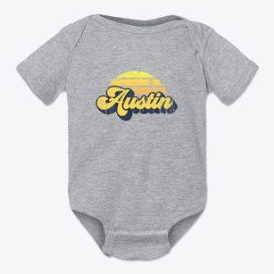 Austin Arkansas Sublime Sunset Baby Onesie