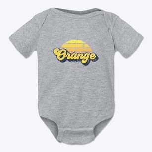 Orange New York Sublime Sunset Baby Onesie