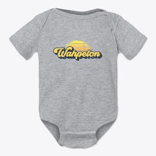 Wahpeton Iowa Sublime Sunset Baby Onesie