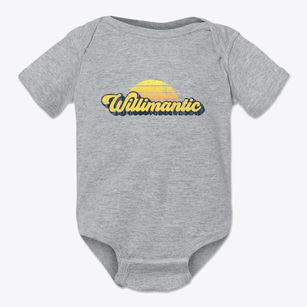 Willimantic Maine Sublime Sunset Baby Onesie