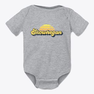 Skowhegan Maine Sublime Sunset Baby Onesie