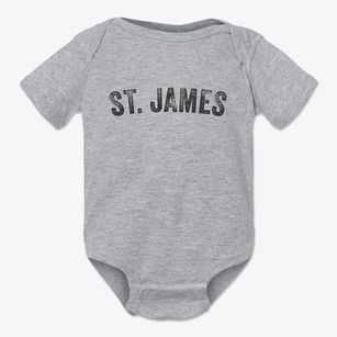 St. James Minnesota Timeless Retro Baby Onesie