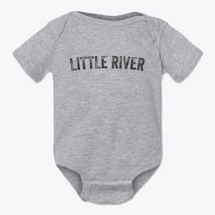 Little River Kansas Timeless Retro Baby Onesie