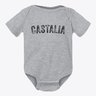 Castalia Iowa Timeless Retro Baby Onesie