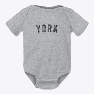 York North Dakota Timeless Retro Baby Onesie