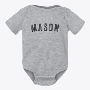 Mason Michigan Timeless Retro Baby Onesie