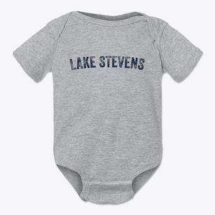 Lake Stevens Washington Timeless Retro Baby Onesie