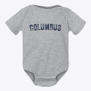 Columbus New Mexico Timeless Retro Baby Onesie