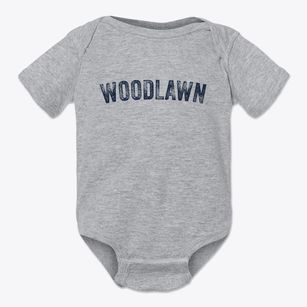Woodlawn North Carolina Timeless Retro Baby Onesie