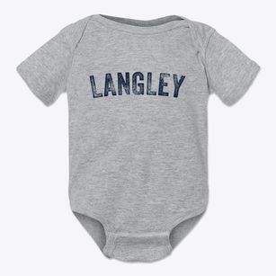 Langley Oklahoma Timeless Retro Baby Onesie