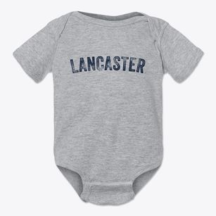 Lancaster Missouri Timeless Retro Baby Onesie