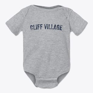 Cliff Village Missouri Timeless Retro Baby Onesie