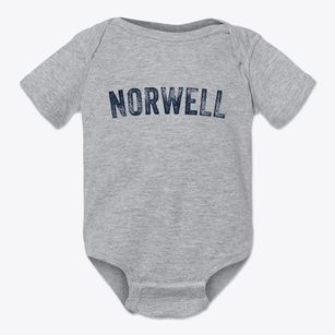 Norwell Massachusetts Timeless Retro Baby Onesie