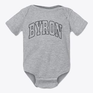 Byron Wyoming Trendy Block Baby Onesie