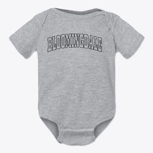 Bloomingdale Michigan Trendy Block Baby Onesie